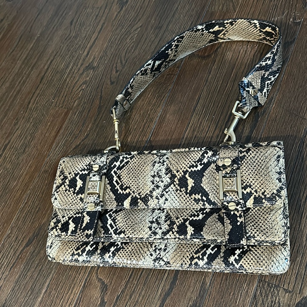 Alexis Hudson snakeskin shoulder bag
